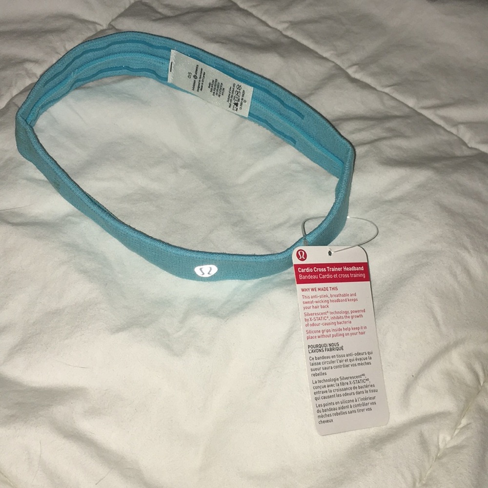 BRAND NEW light blue Lulu Lemon headband!!